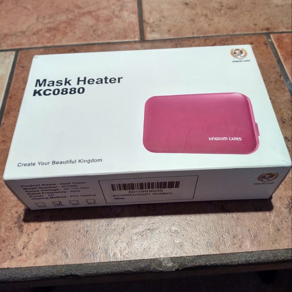 Kingdom Cares, Mask Heater with Mirror, Golden Case